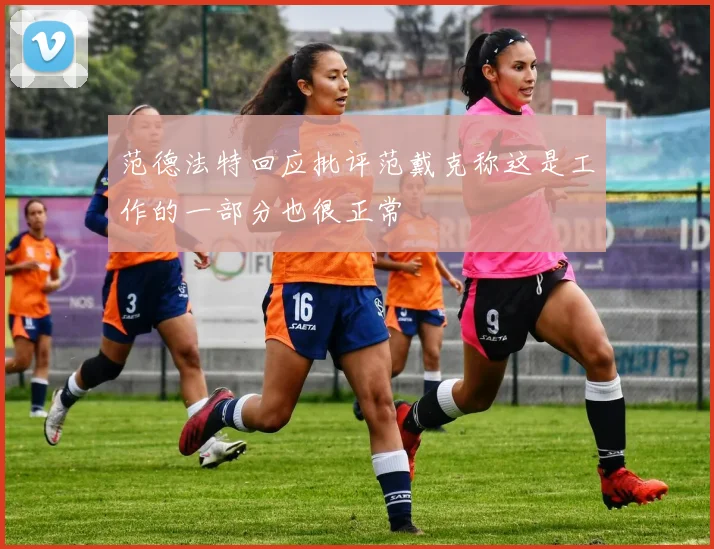 范德法特回应批评范戴克称这是工作的一部分也很正常